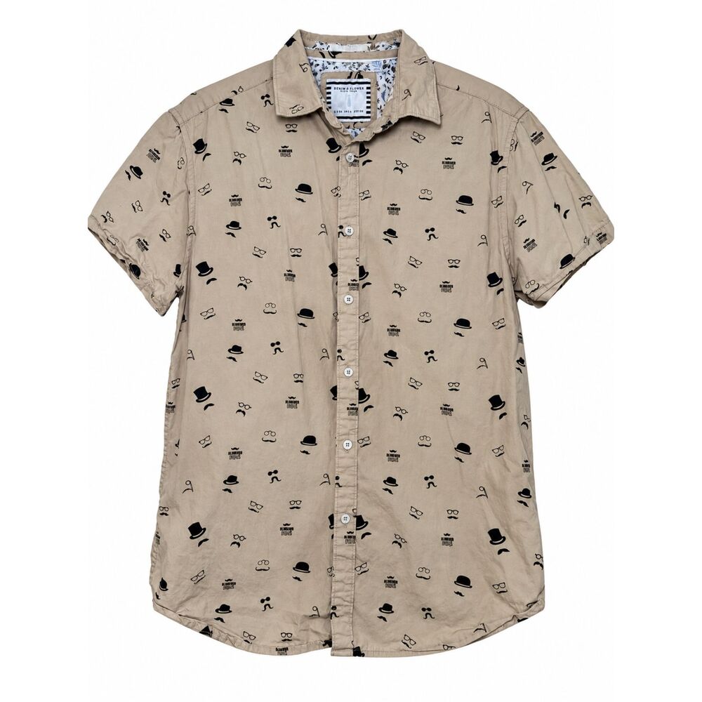 Denim & Flower Ricky Singh El Mejor Papa Shirt Men’s S Novelty Print